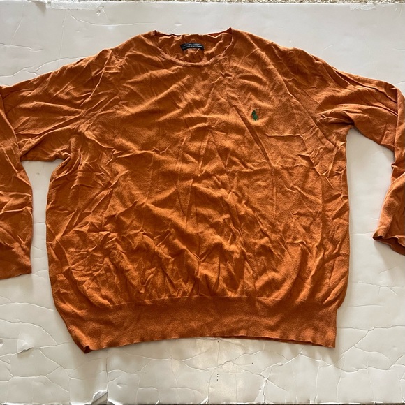 Polo Ralph Lauren Vintage Orange Crewneck Sweater - Picture 2 of 5
